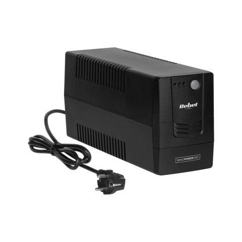 Zasilacz awaryjny komputerowy UPS REBEL model Nanopower 850 ( offline, 850VA / 480W , 230 V , 50Hz ) Zasilacz awaryjny komputerowy UPS REBEL model Nanopower 850 ( offline, 850VA / 480W , 230 V , 50Hz )