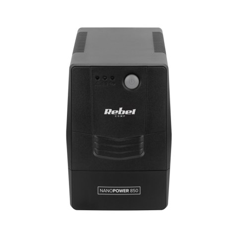 Zasilacz awaryjny komputerowy UPS REBEL model Nanopower 850 ( offline, 850VA / 480W , 230 V , 50Hz ) Zasilacz awaryjny komputerowy UPS REBEL model Nanopower 850 ( offline, 850VA / 480W , 230 V , 50Hz )