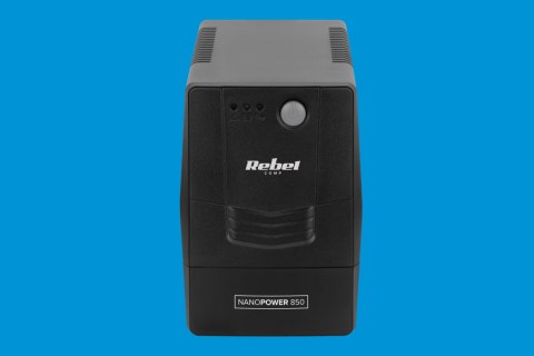 Zasilacz awaryjny komputerowy UPS REBEL model Nanopower 850 ( offline, 850VA / 480W , 230 V , 50Hz ) Zasilacz awaryjny komputerowy UPS REBEL model Nanopower 850 ( offline, 850VA / 480W , 230 V , 50Hz )
