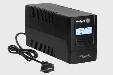 Zasilacz awaryjny komputerowy UPS REBEL model Nanopower Plus 850 ( offline, 850VA / 480W , 230 V , 50Hz , LCD , USB , RJ45 ) Zasilacz awaryjny komputerowy UPS REBEL model Nanopower Plus 850 ( offline, 850VA / 480W , 230 V , 50Hz , LCD , USB , RJ45 )