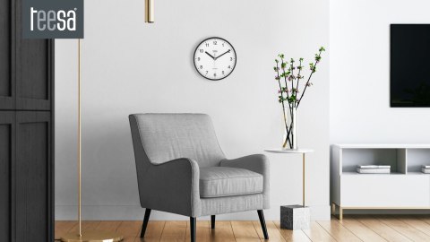 Zegar ścienny 20 cm czarny Zegar ścienny 20 cm czarny