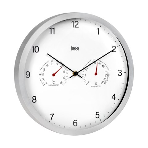 Zegar ścienny 30 cm z termometrem i hydrometrem Zegar ścienny 30 cm z termometrem i hydrometrem