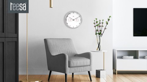 Zegar ścienny 30 cm z termometrem i hydrometrem Zegar ścienny 30 cm z termometrem i hydrometrem