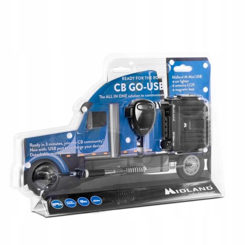 Zestaw CB Midland, radio M-Mini+antena LC29 Zestaw CB Midland, radio M-Mini+antena LC29