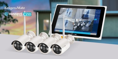 Zestaw do monitoringu WiFi Kruger&Matz Connect C210 Tuya Zestaw do monitoringu WiFi Kruger&Matz Connect C210 Tuya