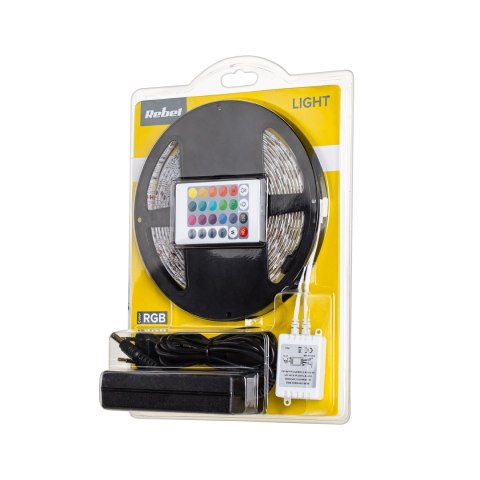 Zestaw oświetleniowy LED (sznur LED RGB, kontroler kolorów, zasilacz) Zestaw oświetleniowy LED (sznur LED RGB, kontroler kolorów, zasilacz)