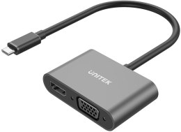 Unitek Adapter USB-C na HDMI 4K i VGA FullHD