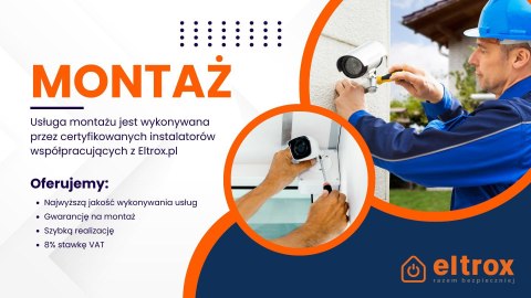 Zestaw monitoringu EZ-IP by Dahua 4 kamer tubowych IP 2K EZI-B140-F2 z usługą montażu Zestaw monitoringu EZ-IP by Dahua 4 kamer tubowych IP 2K EZI-B140-F2 z usługą montażu