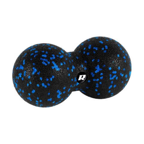 Zestaw wałek do masażu, roller, piłka, duoball , 3 elementy, kolor czarno-niebieski, materiał EPP, REBEL ACTIVE Zestaw wałek do masażu, roller, piłka, duoball , 3 elementy, kolor czarno-niebieski, materiał EPP, REBEL ACTIVE