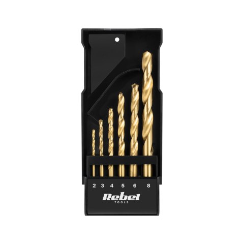 Zestaw wierteł do metalu HSS 6szt. Zestaw wierteł do metalu HSS 6szt.