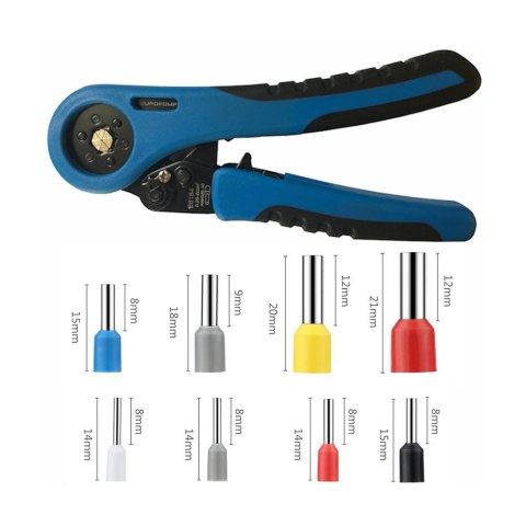 Zestaw zaciskarka+zkończenia kabla izolowane E6184 Zestaw zaciskarka+zkończenia kabla izolowane E6184