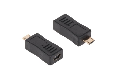 Złącze adaptor gniazdo USB mini - wtyk USB micro Złącze adaptor gniazdo USB mini - wtyk USB micro