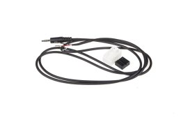 Złącze do radia AUX wtyk mini ISO II luz biały-wtyk Jack 3,5mm stereo VW/Citroen/Peugeot 552084