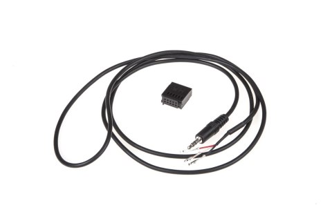Złącze do radia AUX wtyk mini ISO II luz czarny-wtyk Jack 3,5mm stereo Ford 552084A Złącze do radia AUX wtyk mini ISO II luz czarny-wtyk Jack 3,5mm stereo Ford 552084A