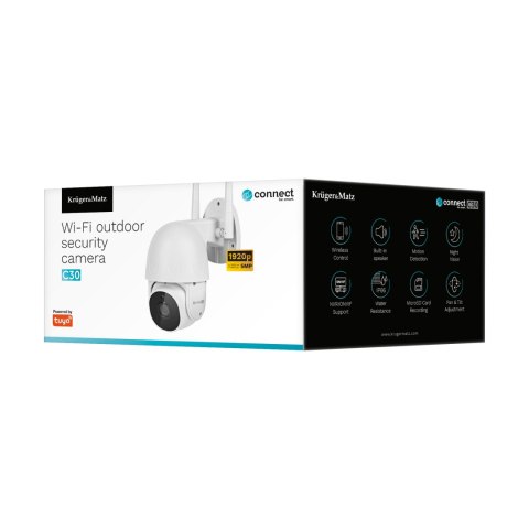 Kamera Wi-Fi zewnetrzna Kruger&Matz Connect C30 Tuya Kamera Wi-Fi zewnetrzna Kruger&Matz Connect C30 Tuya