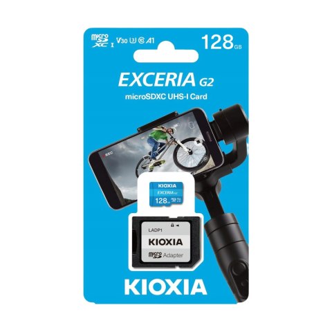 Karta pamięci microSD 128 GB UHS-I U1 Kioxia z adapterem Karta pamięci microSD 128 GB UHS-I U1 Kioxia z adapterem