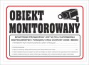 Tabliczka PCV Obiekt Monitorowany z RODO