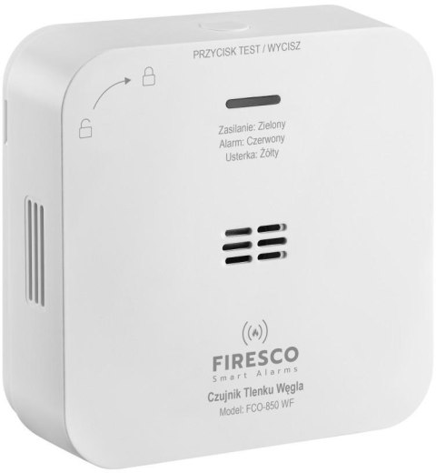 Zestaw czujników FIRESCO czujnik czadu + dymu z WiFi Zestaw czujników FIRESCO czujnik czadu + dymu z WiFi