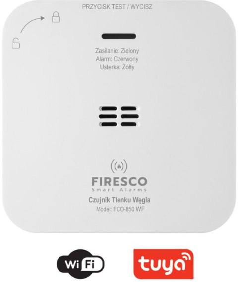 Zestaw czujników FIRESCO czujnik czadu + dymu z WiFi Zestaw czujników FIRESCO czujnik czadu + dymu z WiFi