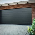 Brama garażowa segmentowa Renomatic/Hormann z napędem Supramatic E i szyną FS10-K - przetłoczenia M Woodgrain. Wymiar 5000x2125m