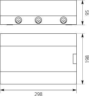 Rozdzielnica modułowa 1x12 natynkowa (N+PE) IP40 SRn-12 Rozdzielnica modułowa 1x12 natynkowa (N+PE) IP40 SRn-12