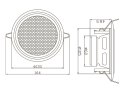 GŁOŚNIK SUFITOWY WS-135 15 W BLOW