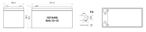 AKUMULATOR 12V/12AH-7STARS AKUMULATOR 12V/12AH-7STARS