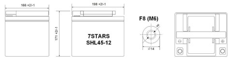AKUMULATOR 12V/45AH-7STARS AKUMULATOR 12V/45AH-7STARS