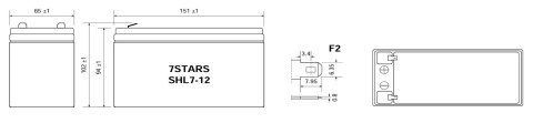 AKUMULATOR 12V/7AH-7STARS AKUMULATOR 12V/7AH-7STARS
