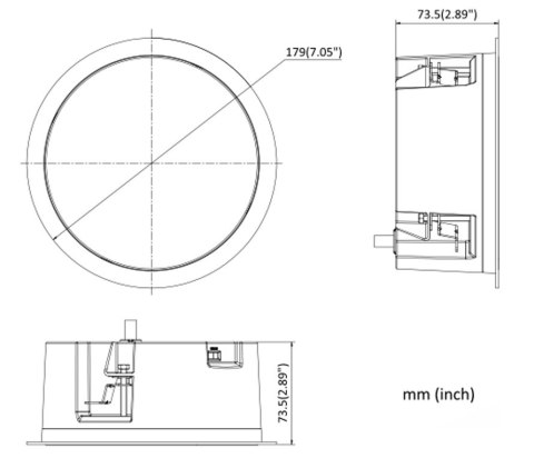 SIECIOWY GŁOŚNIK SUFITOWY DS-QAZ1206G1-BE 6 W Hikvision SIECIOWY GŁOŚNIK SUFITOWY DS-QAZ1206G1-BE 6 W Hikvision
