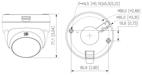 KAMERA AHD, HD-CVI, HD-TVI, PAL HAC-T1A21-U-0280B - 1080p 2.8 mm DAHUA KAMERA AHD, HD-CVI, HD-TVI, PAL HAC-T1A21-U-0280B - 1080p 2.8 mm DAHUA