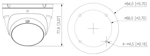 KAMERA AHD, HD-CVI, HD-TVI, PAL HAC-T2A21-U-0280B - 1080p 2.8 mm DAHUA KAMERA AHD, HD-CVI, HD-TVI, PAL HAC-T2A21-U-0280B - 1080p 2.8 mm DAHUA
