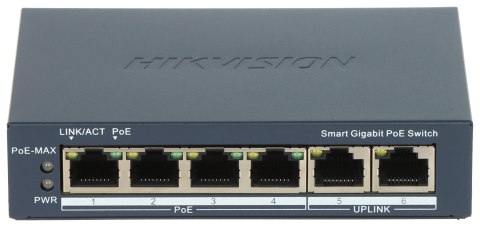 SWITCH POE DS-3E1506P-EI 4-PORTOWY Hikvision SWITCH POE DS-3E1506P-EI 4-PORTOWY Hikvision