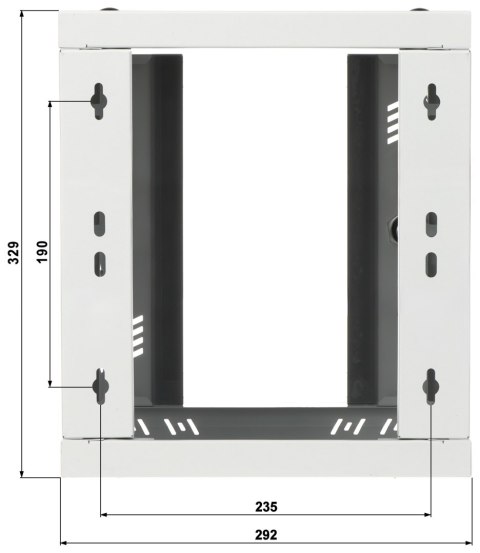 SZAFA RACK WISZĄCA S-RC10-6U-300GG STALFLEX SZAFA RACK WISZĄCA S-RC10-6U-300GG STALFLEX