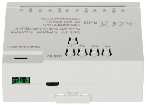 INTELIGENTNY PRZEŁĄCZNIK ATLO-SW4C-EWELINK Wi-Fi, eWeLink INTELIGENTNY PRZEŁĄCZNIK ATLO-SW4C-EWELINK Wi-Fi, eWeLink