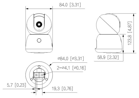 KAMERA IP OBROTOWA WEWNĘTRZNA H3B Hero B1 Wi-Fi - 3 Mpx 3.6 mm DAHUA KAMERA IP OBROTOWA WEWNĘTRZNA H3B Hero B1 Wi-Fi - 3 Mpx 3.6 mm DAHUA