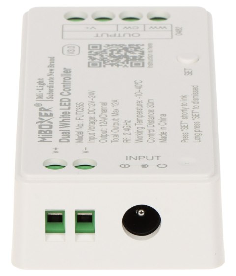 STEROWNIK OŚWIETLENIA LED FUT035S 2.4 GHz, CCT 12 ... 24 V DC MiBOXER / Mi-Light STEROWNIK OŚWIETLENIA LED FUT035S 2.4 GHz, CCT 12 ... 24 V DC MiBOXER / Mi-Light