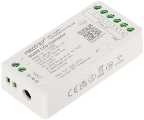 STEROWNIK OŚWIETLENIA LED FUT038S 2.4 GHz, RGBW 12 ... 24 V DC MiBOXER / Mi-Light STEROWNIK OŚWIETLENIA LED FUT038S 2.4 GHz, RGBW 12 ... 24 V DC MiBOXER / Mi-Light
