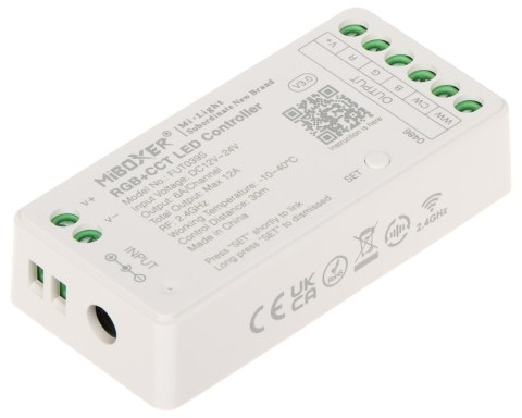STEROWNIK OŚWIETLENIA LED FUT039S 2.4 GHz, RGBCCT (RGBWW) 12 ... 24 V DC MiBOXER / Mi-Light STEROWNIK OŚWIETLENIA LED FUT039S 2.4 GHz, RGBCCT (RGBWW) 12 ... 24 V DC MiBOXER / Mi-Light