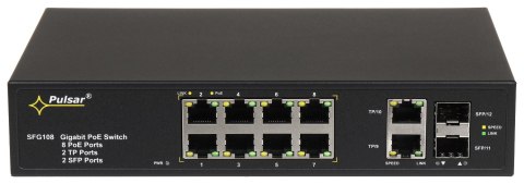 SWITCH POE SFG-108 8-PORTOWY SFP PULSAR SWITCH POE SFG-108 8-PORTOWY SFP PULSAR