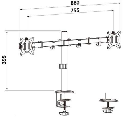 UCHWYT BIURKOWY MONITORÓW BRATECK-LDT66-C024 BRATECK UCHWYT BIURKOWY MONITORÓW BRATECK-LDT66-C024 BRATECK