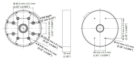 UCHWYT KAMERY DS-1280ZJ-DM55(BLACK) Hikvision UCHWYT KAMERY DS-1280ZJ-DM55(BLACK) Hikvision