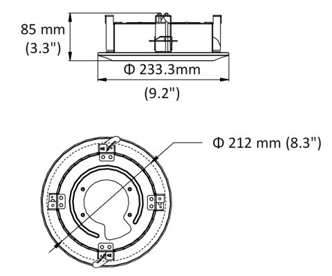UCHWYT SUFITOWY KAMERY DS-1671ZJ-SD11 Hikvision UCHWYT SUFITOWY KAMERY DS-1671ZJ-SD11 Hikvision