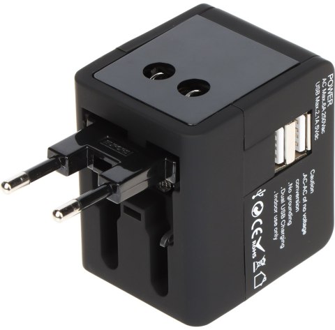 UNIWERSALNA PRZEJŚCIÓWKA SIECIOWA Z ZASILACZEM USB ASP-100/230V+USB UNIWERSALNA PRZEJŚCIÓWKA SIECIOWA Z ZASILACZEM USB ASP-100/230V+USB