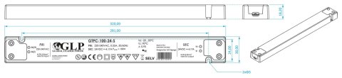 ZASILACZ IMPULSOWY 24V/4.17A-GTPCS ZASILACZ IMPULSOWY 24V/4.17A-GTPCS
