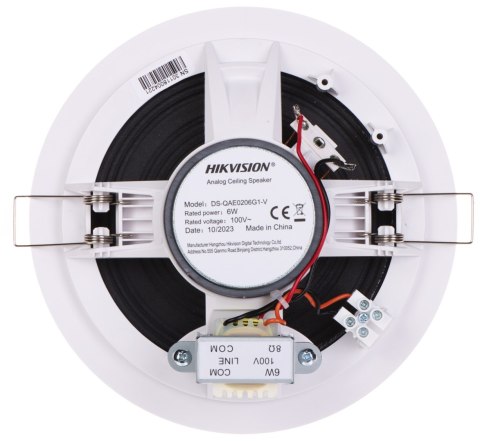 GŁOŚNIK SUFITOWY DS-QAE0206G1-V 6 W Hikvision GŁOŚNIK SUFITOWY DS-QAE0206G1-V 6 W Hikvision