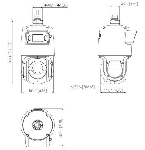 KAMERA IP SZYBKOOBROTOWA ZEWNĘTRZNA SDT4E425-4F-GB-A-PV1-0400 PANORAMICZNA TiOC WizSense Smart Dual Light - 3.7 Mpx 5 ... 125 mm KAMERA IP SZYBKOOBROTOWA ZEWNĘTRZNA SDT4E425-4F-GB-A-PV1-0400 PANORAMICZNA TiOC WizSense Smart Dual Light - 3.7 Mpx 5 ... 125 mm