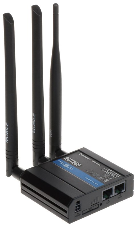PUNKT DOSTĘPOWY 4G+ LTE +ROUTER RUT260 2.4 GHz 300 Mb/s Teltonika PUNKT DOSTĘPOWY 4G+ LTE +ROUTER RUT260 2.4 GHz 300 Mb/s Teltonika