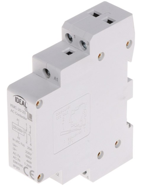 STYCZNIK MODUŁOWY KMC-20-20 20 A 230 V AC IDEAL STYCZNIK MODUŁOWY KMC-20-20 20 A 230 V AC IDEAL