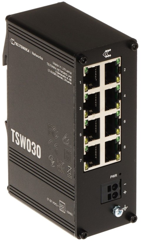 SWITCH PRZEMYSŁOWY TSW030 8-PORTOWY Teltonika SWITCH PRZEMYSŁOWY TSW030 8-PORTOWY Teltonika